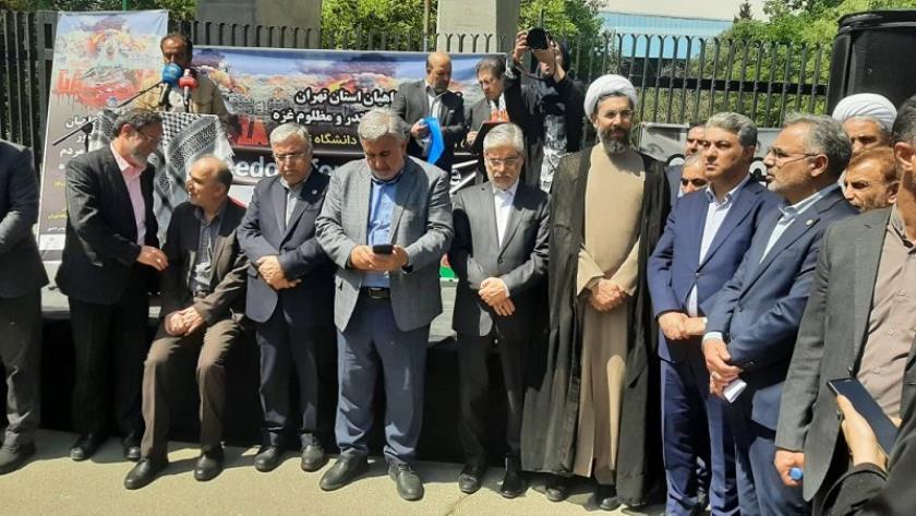 Iranpress: تجمع دانشگاهیان سراسر کشور در حمایت از مردم غزه
