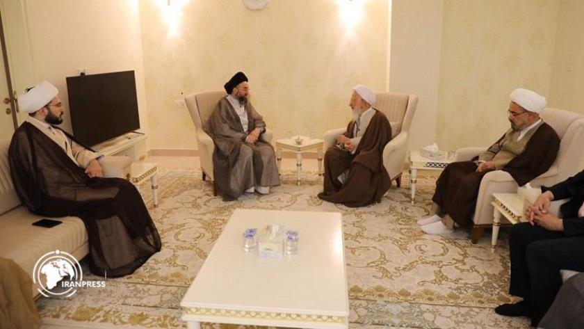 Iranpress: دیدار حکیم و آیت الله جوادی آملی