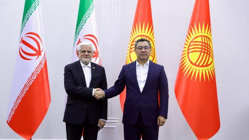 Iranpress: دیدار معاون اول رئیس جمهور ایران با رئیس جمهور قرقیزستان