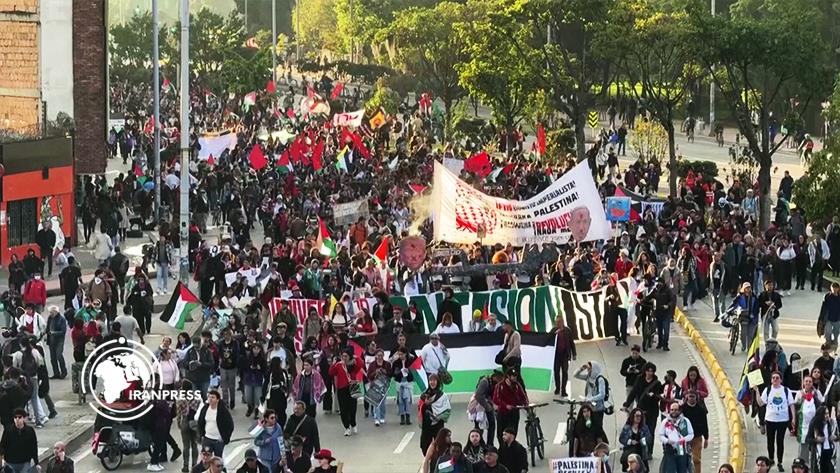 Iranpress: حضور گسترده حامیان فلسطین در تظاهرات ضد صهیونیستی در کشورهای آمریکا لاتین