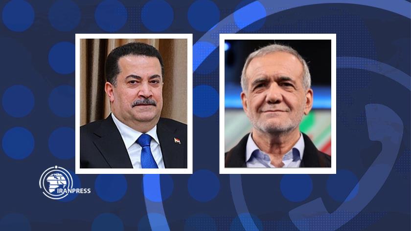 Iranpress: تماس تلفنی رئیس‌جمهور ایران با نخست‌وزیر عراق؛ تأکید بر گسترش روابط پس از انتخابات