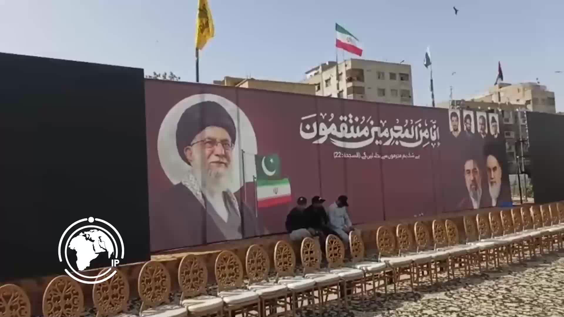 Iranpress: برگزاری مراسم اربعین شهادت رهبر شهید انقلاب اسلامی در کراچی
