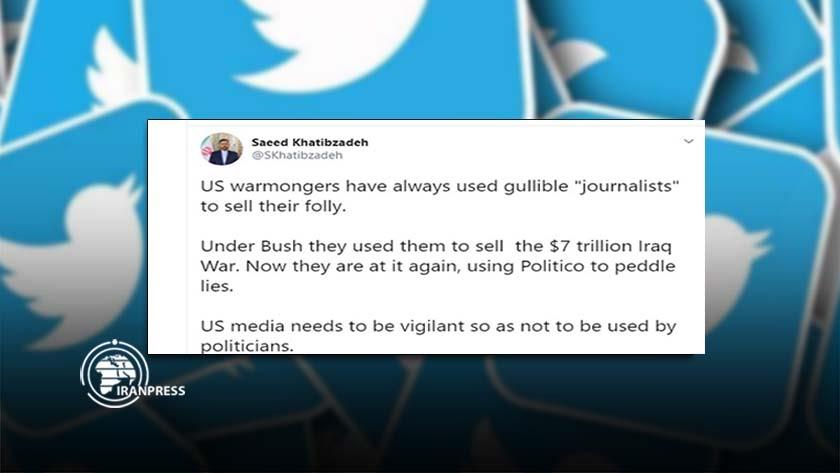 Iranpress: US always uses gullible journalists to sell their folly: Iran FM spox