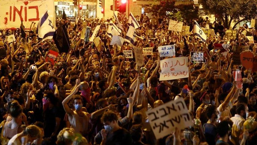 Iranpress: Protests against Netanyahu continue in the occupied territories