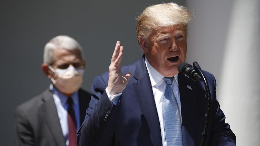Iranpress: Trump again attacks Fauci as COVID-19 cases in US rising