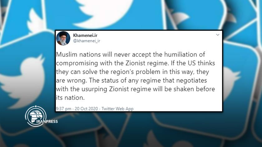 Iranpress: Muslim nations never accept humiliation of compromising with Israel: Iran’s leader