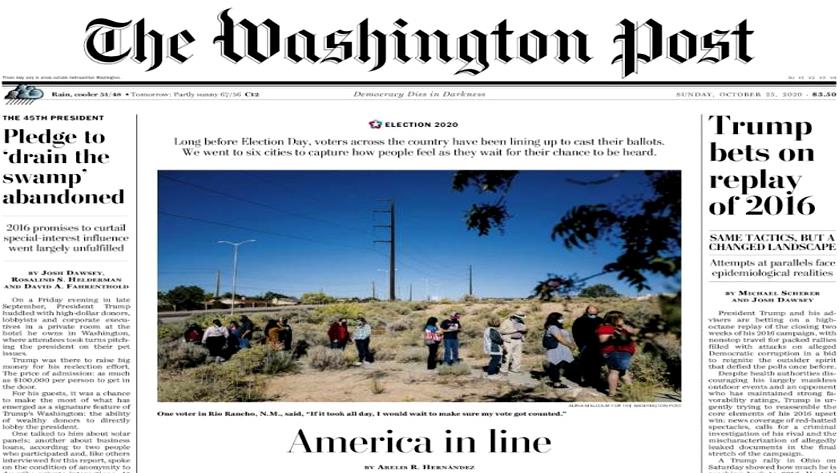 Iranpress: World Newspapers: Trump bets on 2016 replay