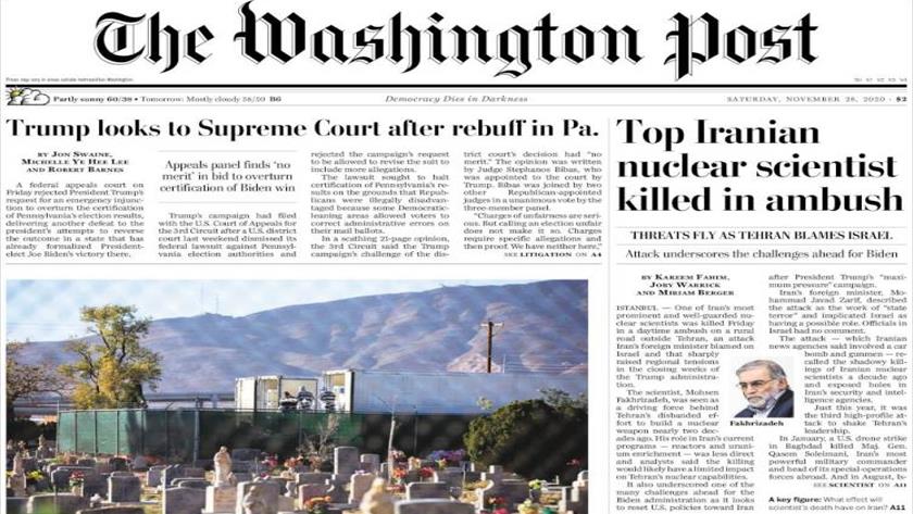 Iranpress: World Newspapers: Top Iranian nuclear scientist killed in ambush