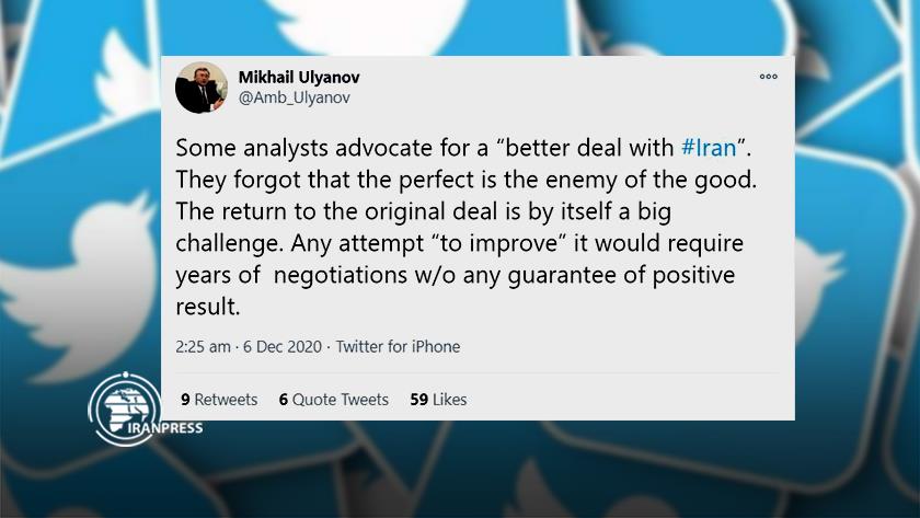 Iranpress: Moscow opposes new JCPOA: Ulyanov