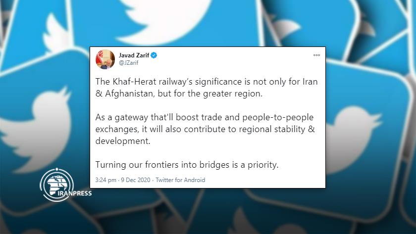 Iranpress: FM Zarif: Turning our frontiers into bridges is a priority