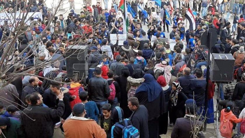 Iranpress: Syrians rallied in Al-Hasakah against Turkish occupation
