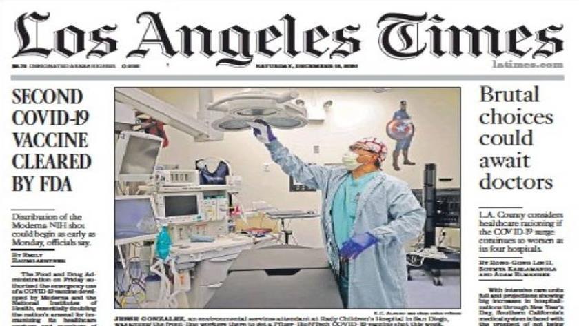 Iranpress: World Newspapers: Second COVID-19 vaccine cleared by FDA