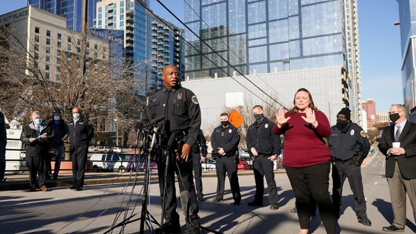 Iranpress: US police: Nashville bomber blew himself up