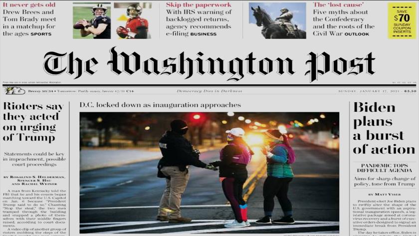 Iranpress: World Newspapers: Rioters say they acted on urging of Trump