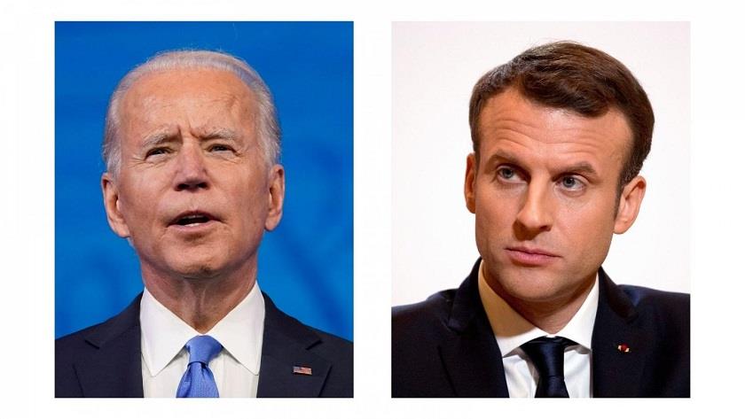 Iranpress: Biden talks with Macron on Russia, China and Iran