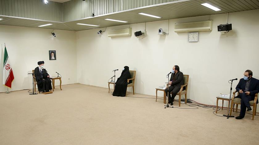 Iranpress: Family of martyred scientist Mohsen Fakhrizadeh meet the Leader