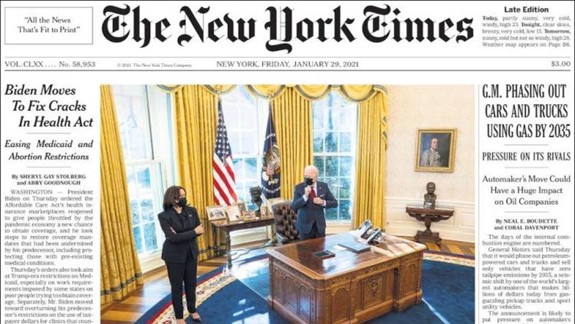 Iranpress: World newspapers: Biden moves to fix cracks in Health Acts