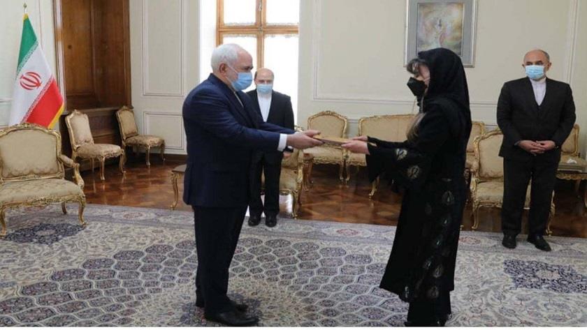 Iranpress: New Bolivian ambassador presents a copy of her credentials to Zarif