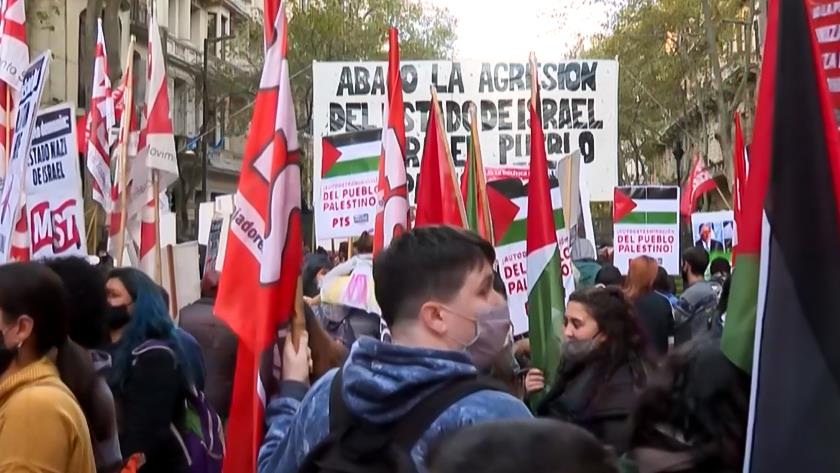 Iranpress: Argentinians voice support for Palestinians