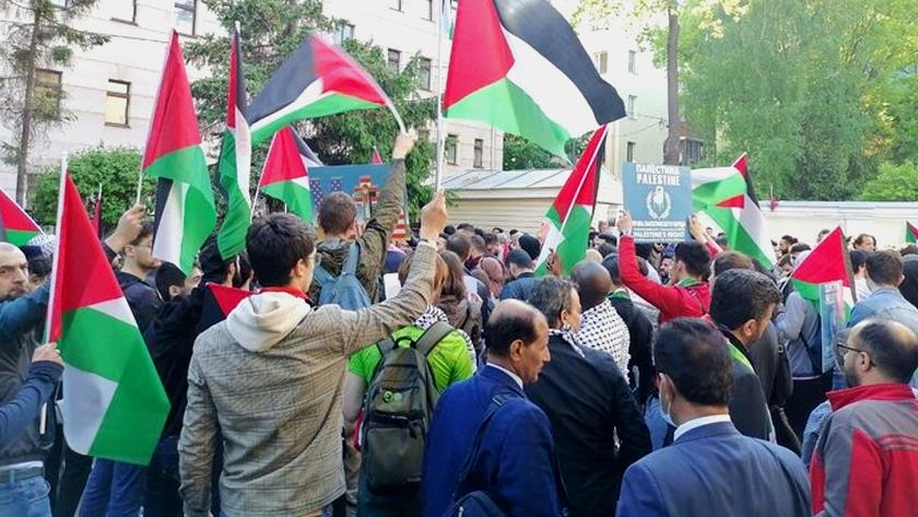 Iranpress: People of Moscow voice support for Palestine, disgust with Zionist crimes