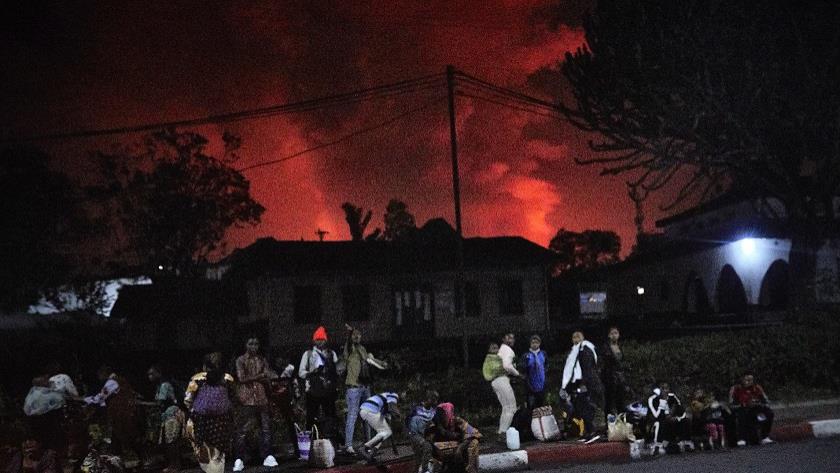 Iranpress: Volcano erupts in Congo, causing residents to flee