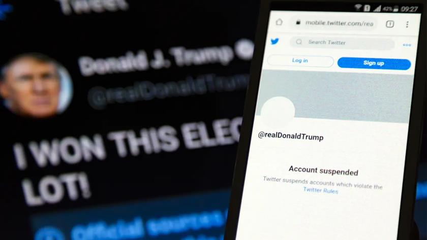 Iranpress: Social Media to be fined for suspension of Trump