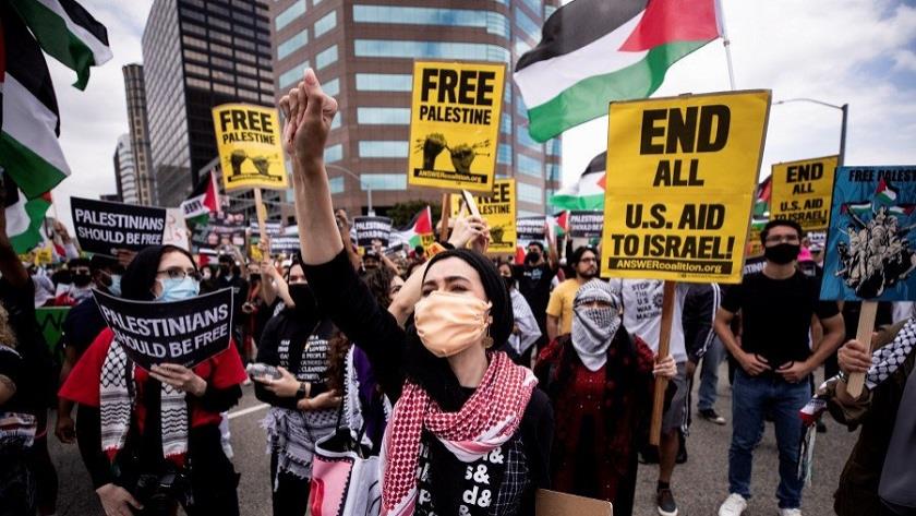Iranpress: Massive rallies held in Washington and N. California against Israeli crimes