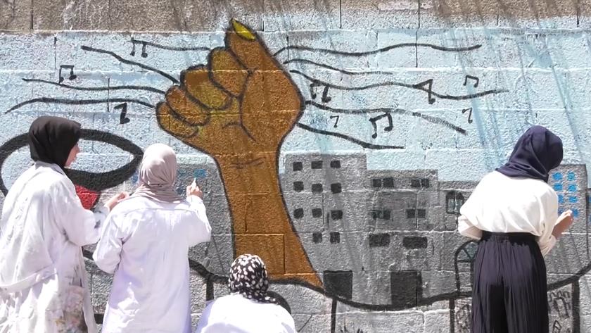 Iranpress: Palestinian artists encrypt message of 