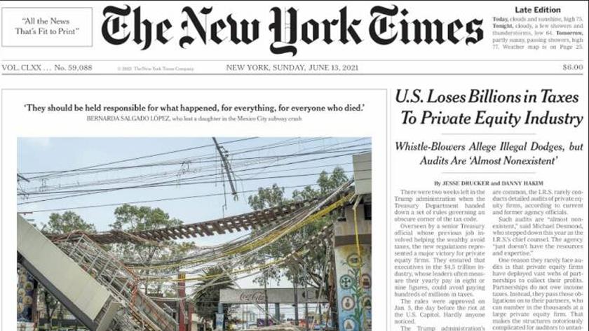 Iranpress: World Newspapers: US loses billions in taxes to private equity industry