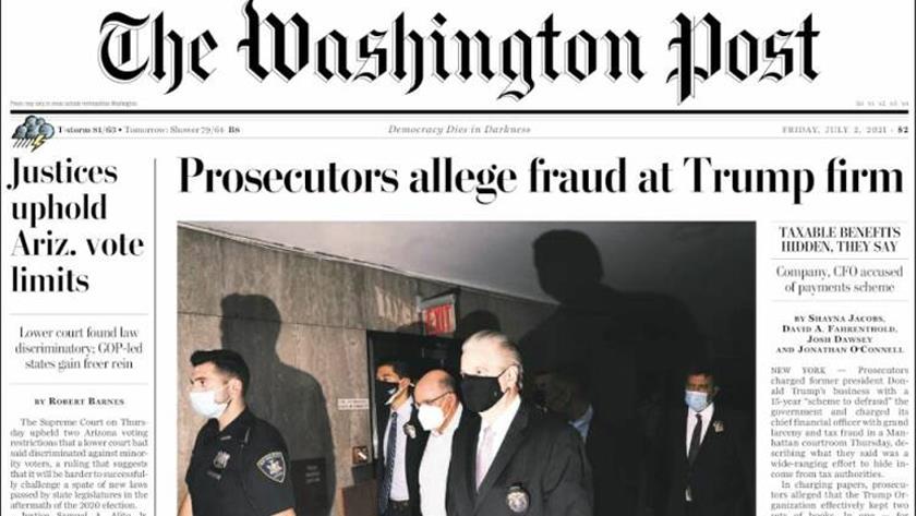 Iranpress: World Newspapers: US prosecutors allege fraud at Trump firm