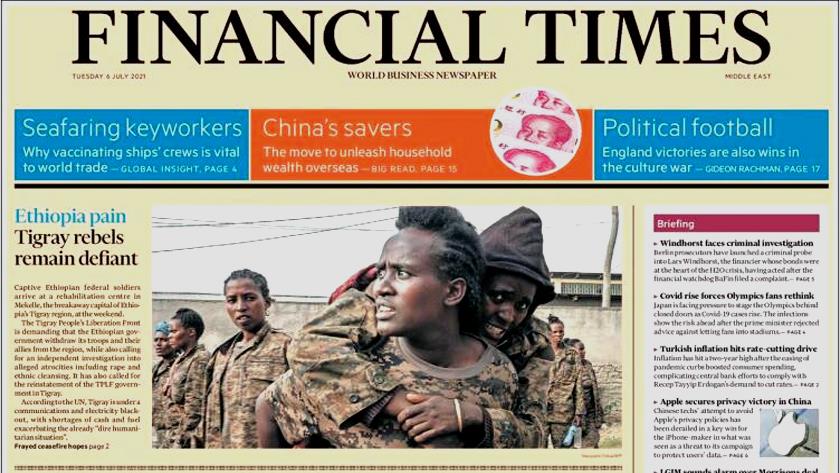 Iranpress: World Newspapers: Ehiothian Pain, Tigray rebels remain defiant
