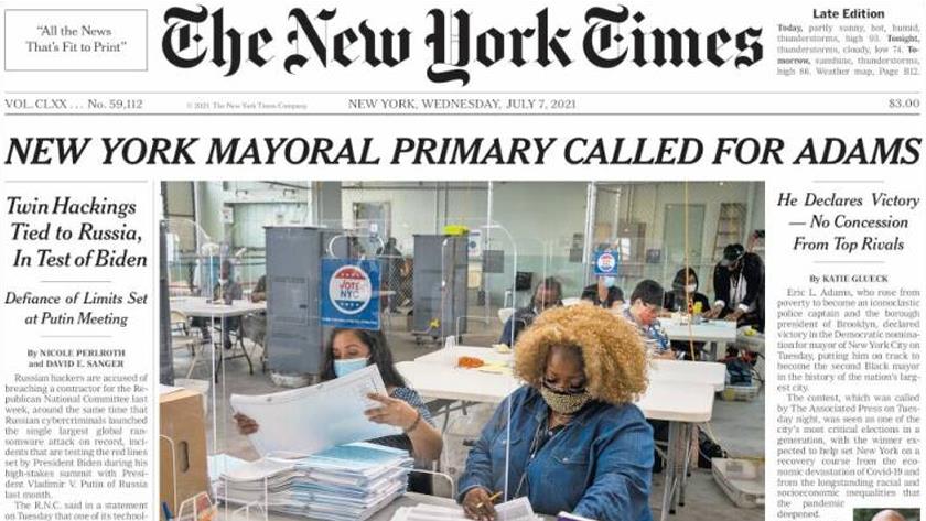 Iranpress: World Newspapers: Twin hackings tied to Russia, In test of Biden