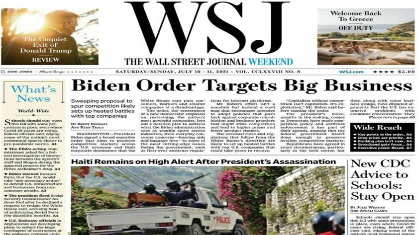 Iranpress: World Newspapers: Biden order targets big business