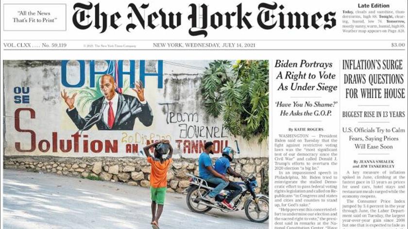 Iranpress: World Newspapers: Biden portrays a right to vote as under siege