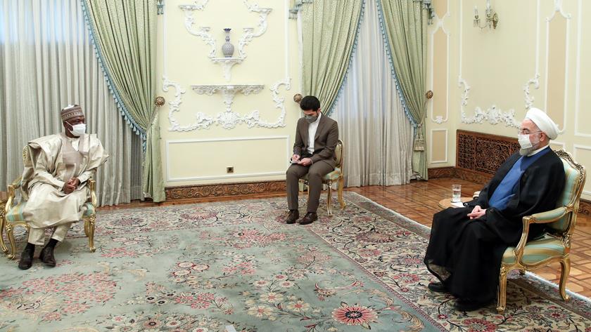 Iranpress: Rouhani stresses more cooperation with Nigeria