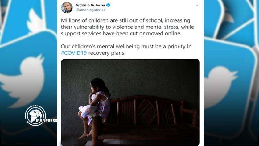 Iranpress: Coronavirus has driven millions of children out of school, Guterres warns 