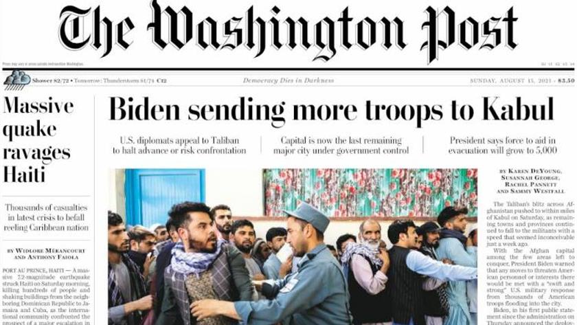 Iranpress: World Newspapers: Biden sending more troops to Kabul