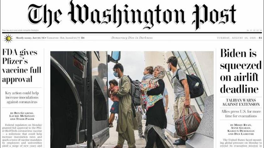 Iranpress: World Newspapers: Biden is squeezed on airlift deadline