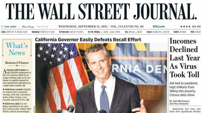 Iranpress: World Newspapers: US incomes declined last year as virus toke toll 