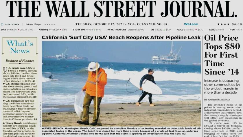 Iranpress: World Newspapers: Oil price tops $80 for first time since 14
