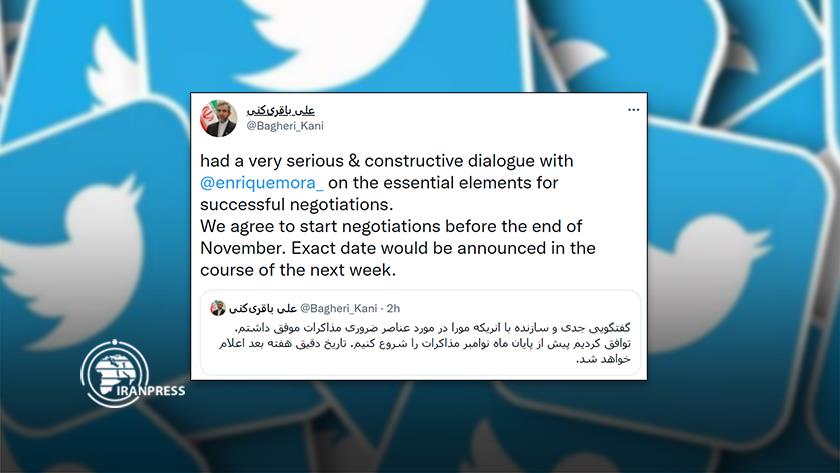 Iranpress: Nuclear negotiations to resume before end of November