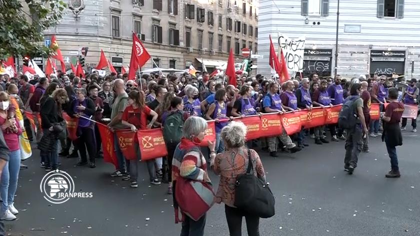 Iranpress: Thousands protest in Rome as G20 Summit kicks off