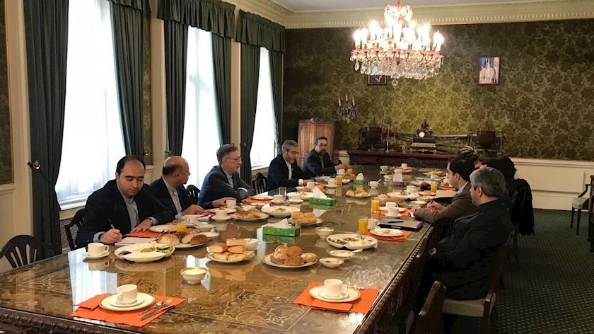 Iranpress: Bagheri Kani meets London-based Iran