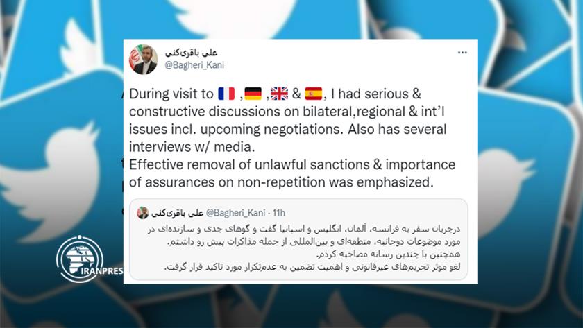 Iranpress: Dep. FM stresses on lifting sanctions in Europe visit 
