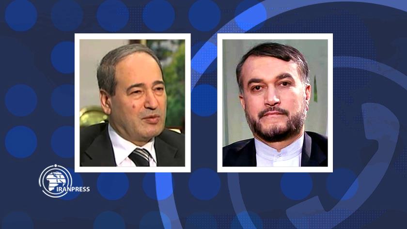 Iranpress: Iran, Syria discuss latest developments on phone