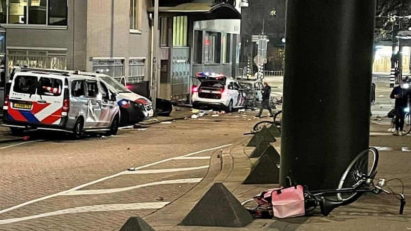 Iranpress: Rotterdam police open fire as Covid protest turns violent