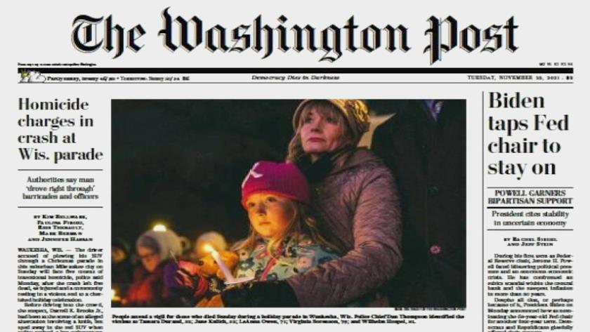 Iranpress: Homicide charges in crash at parade in Wis, US 