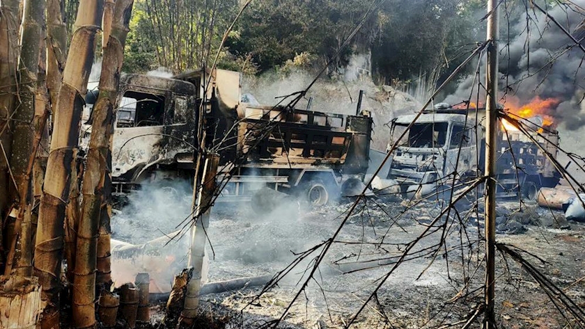 Iranpress: Myanmar army forces slaughter 30 women and children