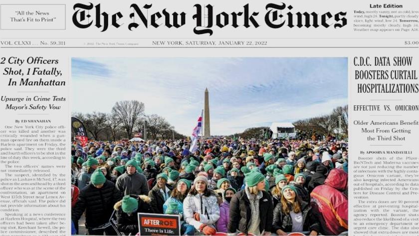 Iranpress: World Newspapers: 2 city officers shot, 1 fatally, in Manhattan