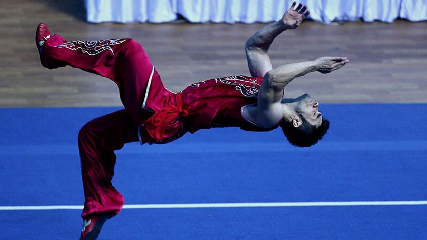 Iranpress: Iranian Wushu athletes introduced in Talu section